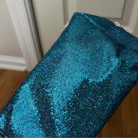 Ulta Beauty Mermaid Blue Sequin Glitter Iridescent Makeup Bag Pouch - Picture 7 of 8